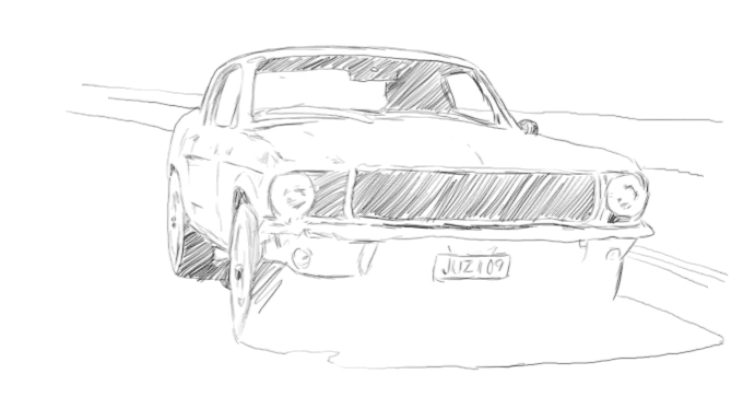 Stefan Tell - Illustration - Ford Mustang Stefan Tell - Illustration - Ford Mustang