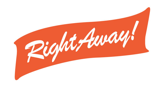 Profilprogram och logotyp f&ouml;r Right Away