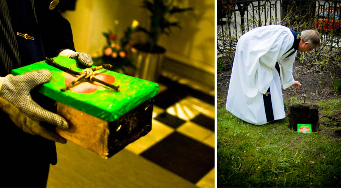 Foto: Stefan Tell - Musbegravning i Vasa Kyrka med f&ouml;rfattare Ulf Nilsson