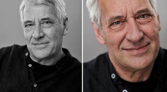 Ulf Nilsson, barnboksförfattare. Porträttfotografering av författarporträtt i fotostudio för bokförlag Ulf Nilsson, barnboksförfattare. Porträttfotografering av författarporträtt i fotostudio för bokförlag